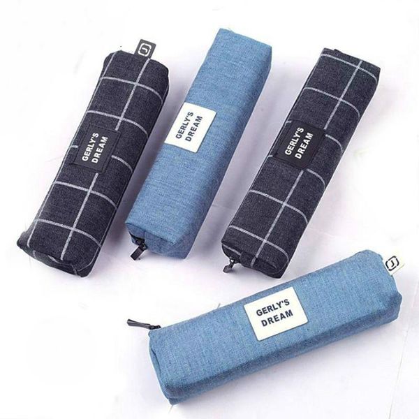 pencil bags canvas solid color case for girls boys school grid concise cute kawaii bag box pouch office students kids supplies
pencil bags canvas solid color case for girls boys school grid concise cute kawaii bag box pouch office students kids supplies