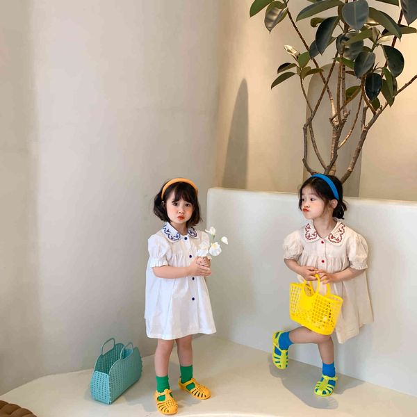 children kids girl fashion solid dress for summer thin section toddler girls embroidered lapel loose princess dresses 210413, Red;yellow
children kids girl fashion solid dress for summer thin section toddler girls embroidered lapel loose princess dresses 210413, Red;yellow
