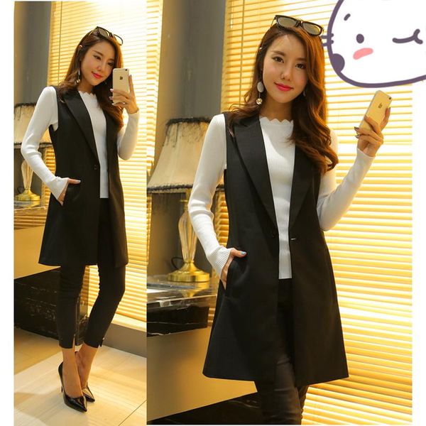women's vests 2021 spring and autumn ladies fashion wild slim slimming vest jacket, Black;white
women's vests 2021 spring and autumn ladies fashion wild slim slimming vest jacket, Black;white