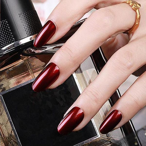 est fashion 24pcs women beauty fake nails detachable reusable stick on press full cover false nail tips1, Red;gold
est fashion 24pcs women beauty fake nails detachable reusable stick on press full cover false nail tips1, Red;gold
