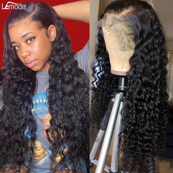 water wave lace front wig hd transparent frontal deep wave13x4 13x6 human hair wigs brazilian remy lemoda, Black;brown
water wave lace front wig hd transparent frontal deep wave13x4 13x6 human hair wigs brazilian remy lemoda, Black;brown
