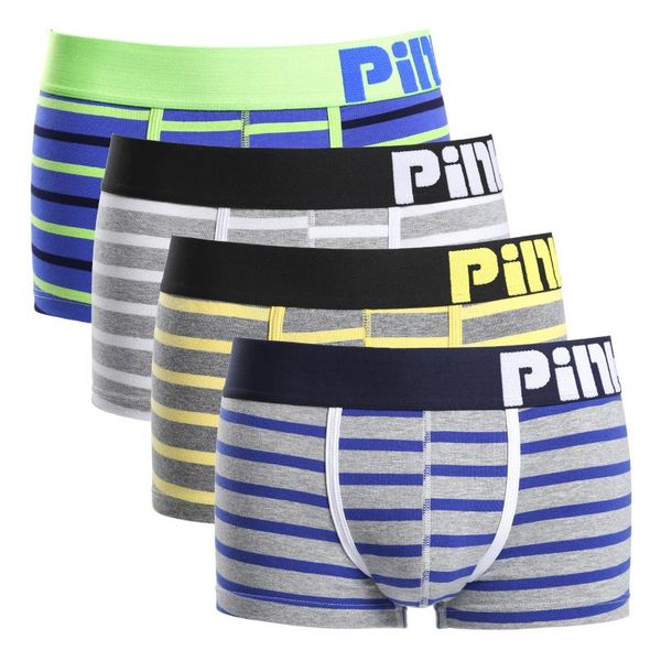 underpants 4pcs pink heroes high-quality cotton underwear men boxer shorts classic striped male comfortable u-bag, Black;white
underpants 4pcs pink heroes high-quality cotton underwear men boxer shorts classic striped male comfortable u-bag, Black;white