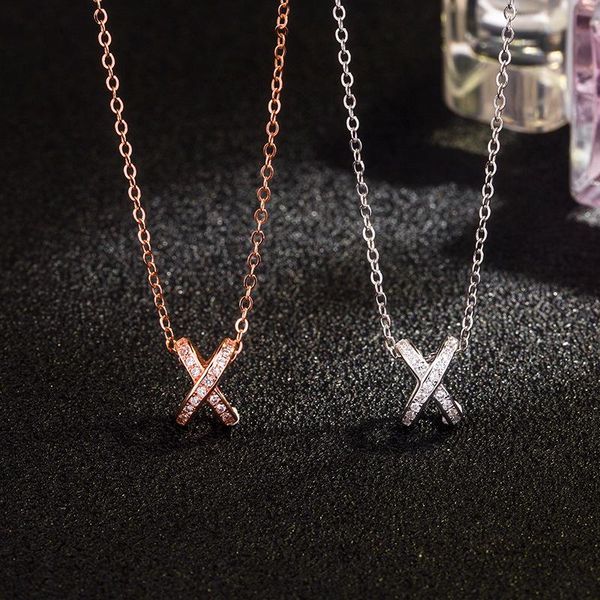 chains women 925 sterling silver cross x letter necklace three-dimensional wrong number exquisite fashion clavicle chain jewelry
chains women 925 sterling silver cross x letter necklace three-dimensional wrong number exquisite fashion clavicle chain jewelry