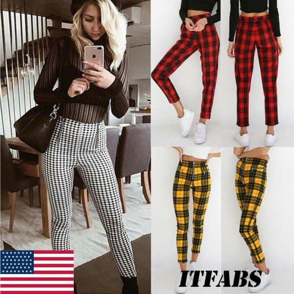 women's pants & capris women high waist plaid stretch skinny pencil trousers denim leggings jeggings casual clothing, Black;white
women's pants & capris women high waist plaid stretch skinny pencil trousers denim leggings jeggings casual clothing, Black;white