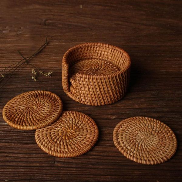 mats & pads 6pcs round natural rattan coasters bowl pad handmade insulation placemats table xx9b
mats & pads 6pcs round natural rattan coasters bowl pad handmade insulation placemats table xx9b