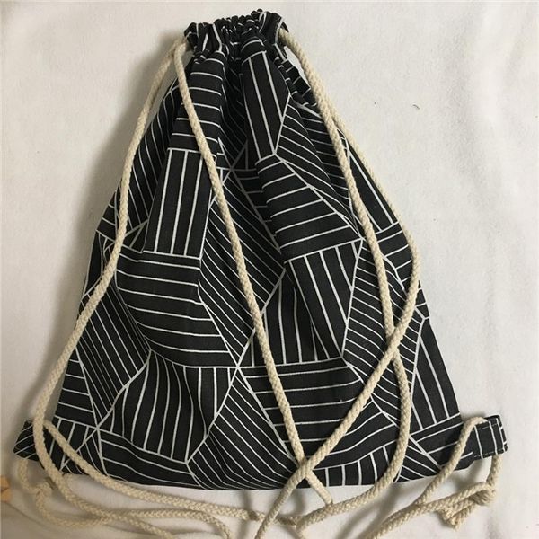 yile cotton linen drawstring travel backpack student book bag geometry black diamond b411
yile cotton linen drawstring travel backpack student book bag geometry black diamond b411