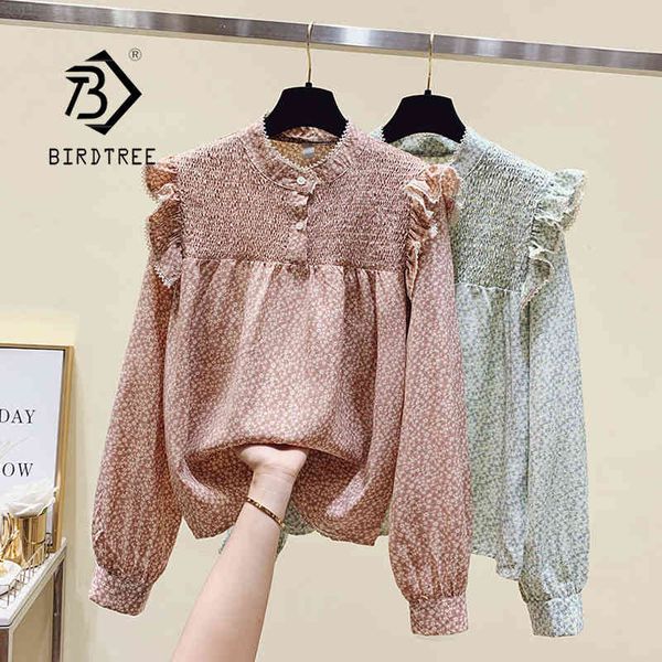 spring loose chiffon floral o-neck long puffy sleeve elegant vintage floral ruffles blouses for women autumn t12201x 210419, White
spring loose chiffon floral o-neck long puffy sleeve elegant vintage floral ruffles blouses for women autumn t12201x 210419, White
