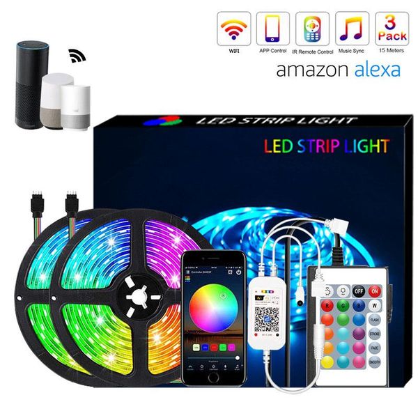 strips led lights wifi smart assistant control luces rgb waterproof flexible lamp tape diode decoration backlight
strips led lights wifi smart assistant control luces rgb waterproof flexible lamp tape diode decoration backlight