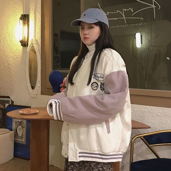 women's jackets baseball baggy bomber jacket, spring pink jacket for students, men and women, harajuku plus size , street fash, Black;brown
women's jackets baseball baggy bomber jacket, spring pink jacket for students, men and women, harajuku plus size , street fash, Black;brown
