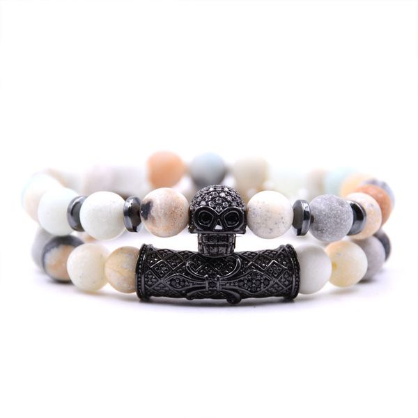 special offer 70% off micro zircon natural stone bracelet 8mm frosted set combination bracelet, Black
special offer 70% off micro zircon natural stone bracelet 8mm frosted set combination bracelet, Black