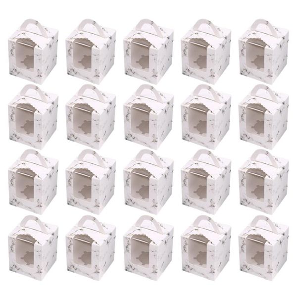 20pcs marbling cupcake boxes with handle portable muffin holder dessert containers (1 cavity) gift wrap
20pcs marbling cupcake boxes with handle portable muffin holder dessert containers (1 cavity) gift wrap