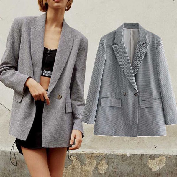blazer coat za office women suit jacket spring plaid fashion young casual chic street 210601, White;black
blazer coat za office women suit jacket spring plaid fashion young casual chic street 210601, White;black