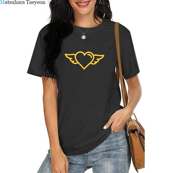 big size t-shirt summer casual cute wing of love fashion print t shirt for women crew neck tee female graphic women's, White
big size t-shirt summer casual cute wing of love fashion print t shirt for women crew neck tee female graphic women's, White