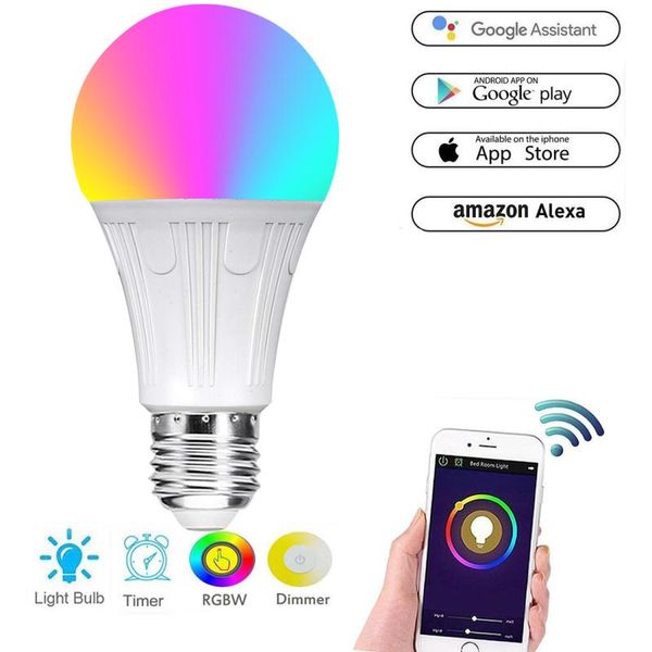 bulbs e26/e27/b22 7w wifi smart light bulb alexa voice control rgb color change led app remote magic
bulbs e26/e27/b22 7w wifi smart light bulb alexa voice control rgb color change led app remote magic