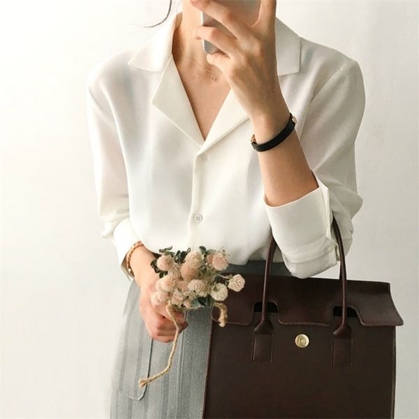 womens and blouses solid white chiffon blouse office shirt blusas mujer de moda 2021 long sleeve women shirts clothes a405
womens and blouses solid white chiffon blouse office shirt blusas mujer de moda 2021 long sleeve women shirts clothes a405