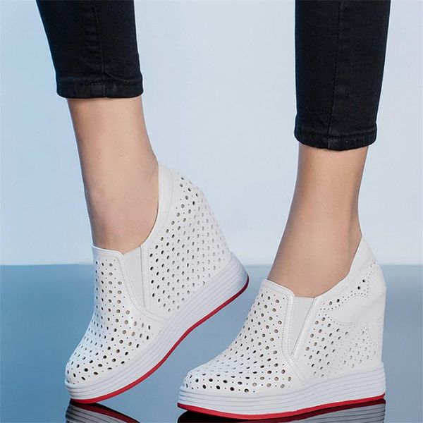 summer oxfords shoes women hollow genuine leather wedges high heel ankle boots female round toe fashion sneakers casual, Black
summer oxfords shoes women hollow genuine leather wedges high heel ankle boots female round toe fashion sneakers casual, Black