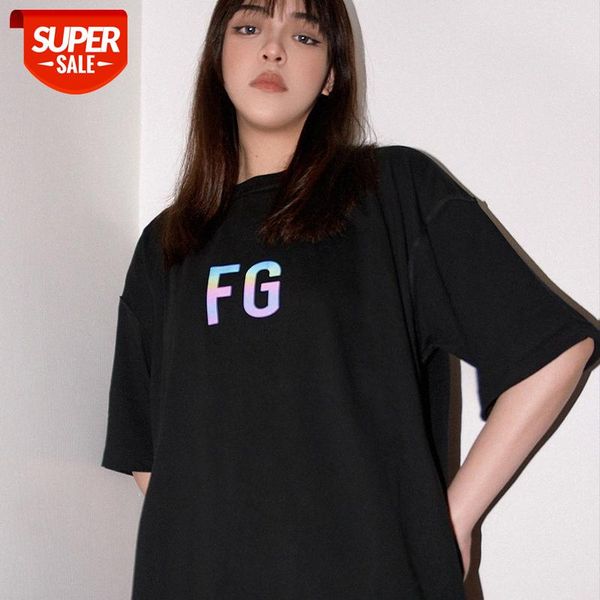 fg wealthy reflective colorful letter short sleeve men's and women's t-shirt men #k13v, White;black
fg wealthy reflective colorful letter short sleeve men's and women's t-shirt men #k13v, White;black
