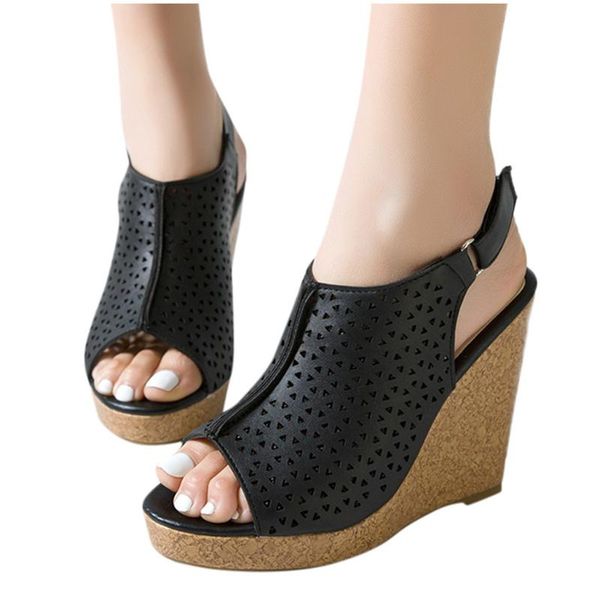 large size sandals women wedges shoes pumps high heels summer flip flop comfortable platform slippers, Black
large size sandals women wedges shoes pumps high heels summer flip flop comfortable platform slippers, Black