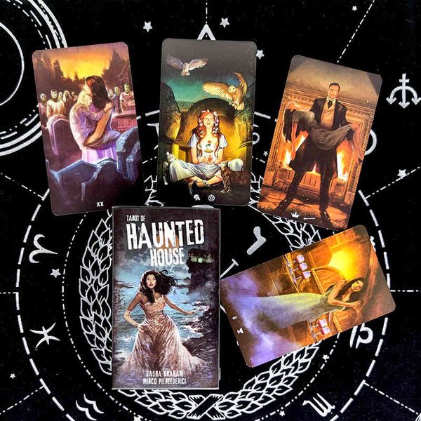 hay house new tarot of haunted house tarot cards prophecy divination deck english version entertainment board game 78 sheets/box dixit
hay house new tarot of haunted house tarot cards prophecy divination deck english version entertainment board game 78 sheets/box dixit