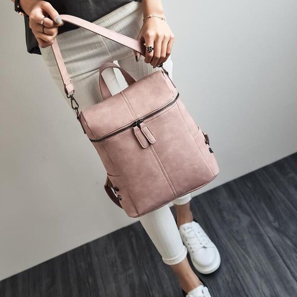 backpack pu leather women travel bag student school shoulder bags for teenager girls feminina bolsa
backpack pu leather women travel bag student school shoulder bags for teenager girls feminina bolsa