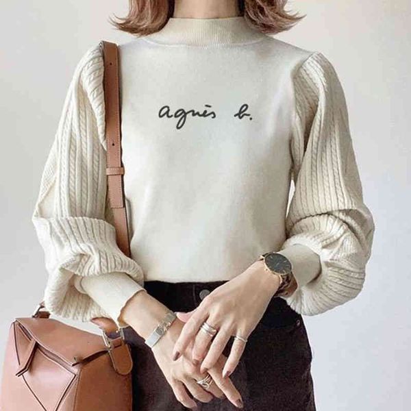women's sweaters sweater fashion turtleneck patchwork letter pullover slim office lady casual korean style autumn clothes women 2b5h, White;black
women's sweaters sweater fashion turtleneck patchwork letter pullover slim office lady casual korean style autumn clothes women 2b5h, White;black