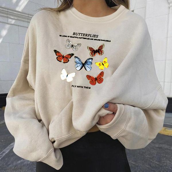 women's blouses & shirts butterfly print o neck blouse autumn long sleeve pullover ladies loose fashion blusas mujer de moda #t2g, White
women's blouses & shirts butterfly print o neck blouse autumn long sleeve pullover ladies loose fashion blusas mujer de moda #t2g, White