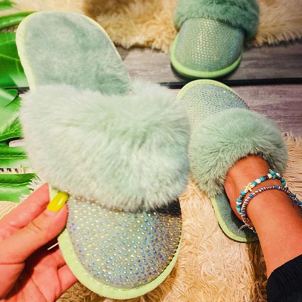 winter furry slippers women's rhinestone decor fluffy warm slipper crystal soft ladies shoes woman female shoe, Black
winter furry slippers women's rhinestone decor fluffy warm slipper crystal soft ladies shoes woman female shoe, Black
