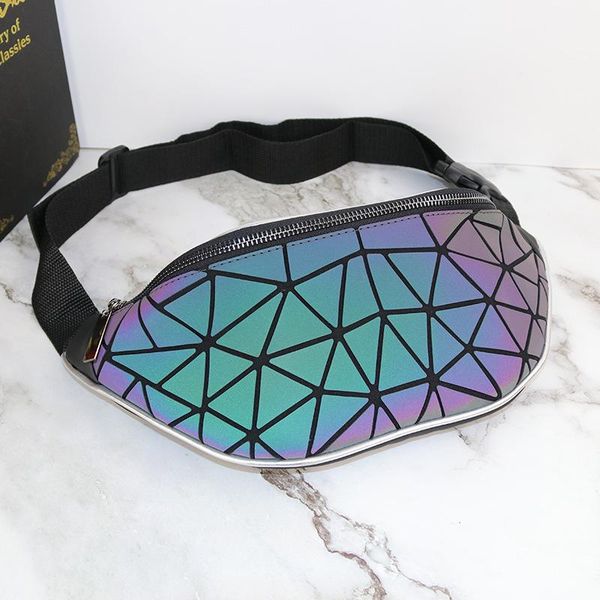 women's fashion belt bag 2021 geometric diamond color change luminous bright men and women pu sports waist bags
women's fashion belt bag 2021 geometric diamond color change luminous bright men and women pu sports waist bags