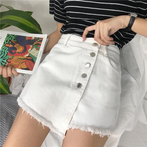 limiguyue plus size irregular women denim skirts shorts single breasted wide leg white jeans femme cotton short jean k827 women's, White;black
limiguyue plus size irregular women denim skirts shorts single breasted wide leg white jeans femme cotton short jean k827 women's, White;black