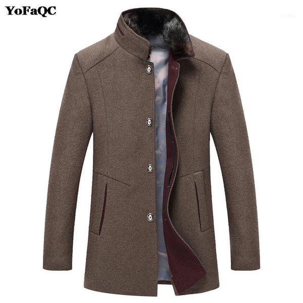 brand men's casual long wool & blend jacket male single breasted woolen coats outwear thicker windbreaker1, Black
brand men's casual long wool & blend jacket male single breasted woolen coats outwear thicker windbreaker1, Black