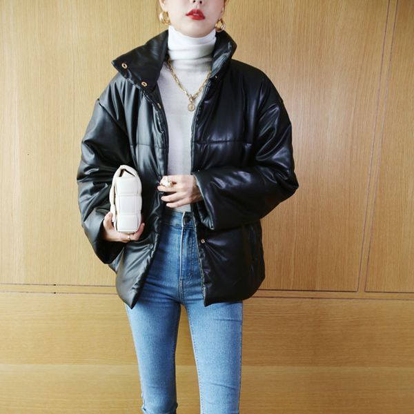 coats women black jacket faux leather turtleneck long sleeve buttons winter female casual short coat with pockets, Tan;black
coats women black jacket faux leather turtleneck long sleeve buttons winter female casual short coat with pockets, Tan;black