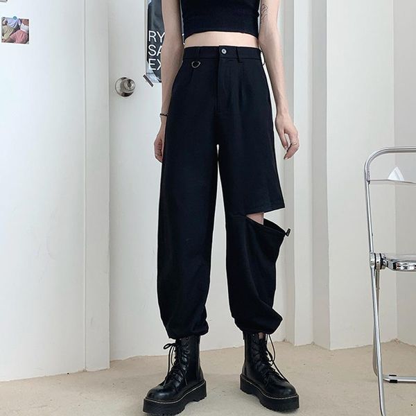women's pants & capris 2021 style korean-style bf bib overall loose with holes black and white pattern casual female summer high-w, Black;white
women's pants & capris 2021 style korean-style bf bib overall loose with holes black and white pattern casual female summer high-w, Black;white