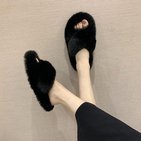 faux fur home slippers fluffy women slides comfort furry flat sandals cute female shoes ladies indoor flip flops, Black
faux fur home slippers fluffy women slides comfort furry flat sandals cute female shoes ladies indoor flip flops, Black