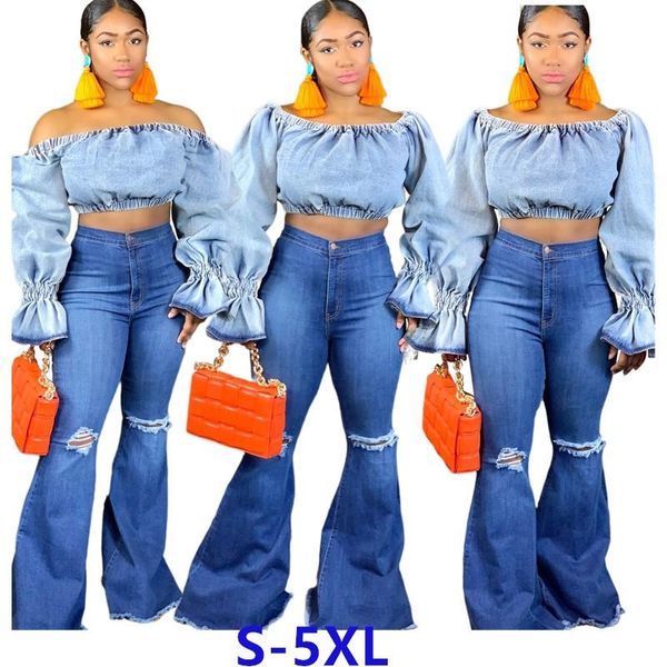 wholesale dropshpping plus size women jeans design trousers casual hole elastic flared jeansstreet nightclub women's, Blue
wholesale dropshpping plus size women jeans design trousers casual hole elastic flared jeansstreet nightclub women's, Blue