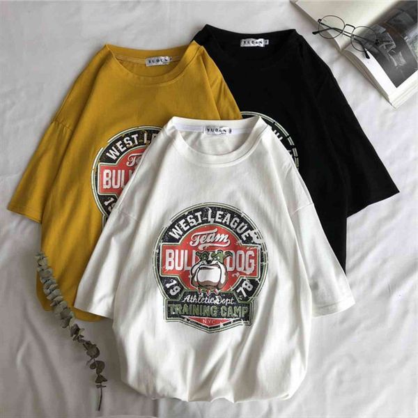 harajuku aesthetic painting vintage 90s women t shirt cartoon korean clothes bf, White
harajuku aesthetic painting vintage 90s women t shirt cartoon korean clothes bf, White