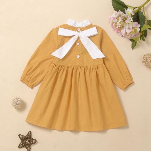 girl's dresses autumn cute casual solid color dress kids girl long sleeve children princess for fashion clothes, Red;yellow
girl's dresses autumn cute casual solid color dress kids girl long sleeve children princess for fashion clothes, Red;yellow