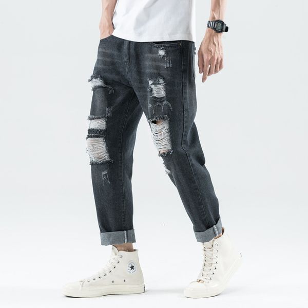 fashion jeans men's slim fit and small feet korean loose versatile young casual pants, Blue
fashion jeans men's slim fit and small feet korean loose versatile young casual pants, Blue