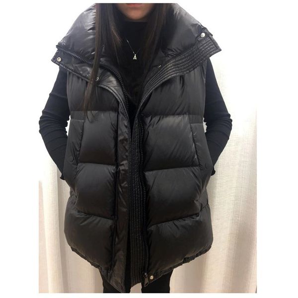 women's vests down female autumn and winter high-end cattle loose korean style thickened white duck down stand collar sleevels vt, Black;white
women's vests down female autumn and winter high-end cattle loose korean style thickened white duck down stand collar sleevels vt, Black;white