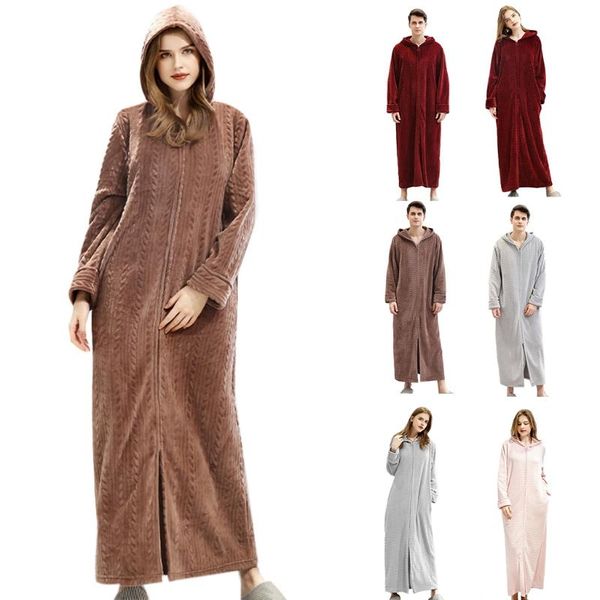 women's sleepwear women men winter flannel hoodie bathrobe solid color wheat stripe zipper front oversize kimono robe thick plush warm, Black;red
women's sleepwear women men winter flannel hoodie bathrobe solid color wheat stripe zipper front oversize kimono robe thick plush warm, Black;red