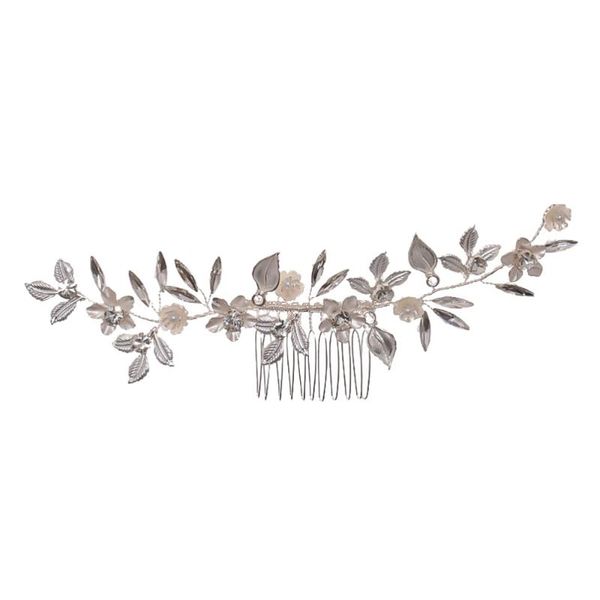 luxurious bridal headdress hair comb rhinestone floral wedding accessory brushes, Silver
luxurious bridal headdress hair comb rhinestone floral wedding accessory brushes, Silver