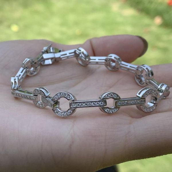 link, chain 19cm arrival selling vintage fashion jewelry 925 sterling silver 5a cz women wedding link bracelet gift for lover, Black
link, chain 19cm arrival selling vintage fashion jewelry 925 sterling silver 5a cz women wedding link bracelet gift for lover, Black