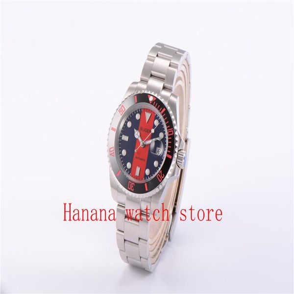 wristwatches bliger 40mm blue red dial black ceramic bezel luminous marks sapphire glass miyota automatic movement mechanical men's wat, Slivery;brown
wristwatches bliger 40mm blue red dial black ceramic bezel luminous marks sapphire glass miyota automatic movement mechanical men's wat, Slivery;brown