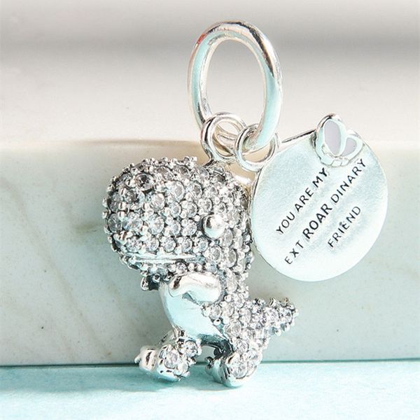 100% 925 sterling silver metal pave dinosaur dangle pendant charm bead fits european pandora style jewelry charm bracelets, Black
100% 925 sterling silver metal pave dinosaur dangle pendant charm bead fits european pandora style jewelry charm bracelets, Black