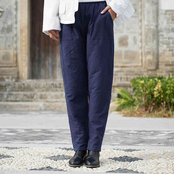 johnature full length solid color elastic waist cotton linen harem pants autumn winter all-match retro women warm pants 210521, Black;white
johnature full length solid color elastic waist cotton linen harem pants autumn winter all-match retro women warm pants 210521, Black;white