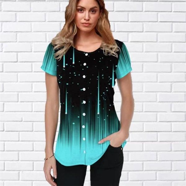 women's t-shirt 3d tie dye gradient print t shirt women short sleeve o-neck button 5xl plus size ladies tee fashion casual summer 2021, White
women's t-shirt 3d tie dye gradient print t shirt women short sleeve o-neck button 5xl plus size ladies tee fashion casual summer 2021, White