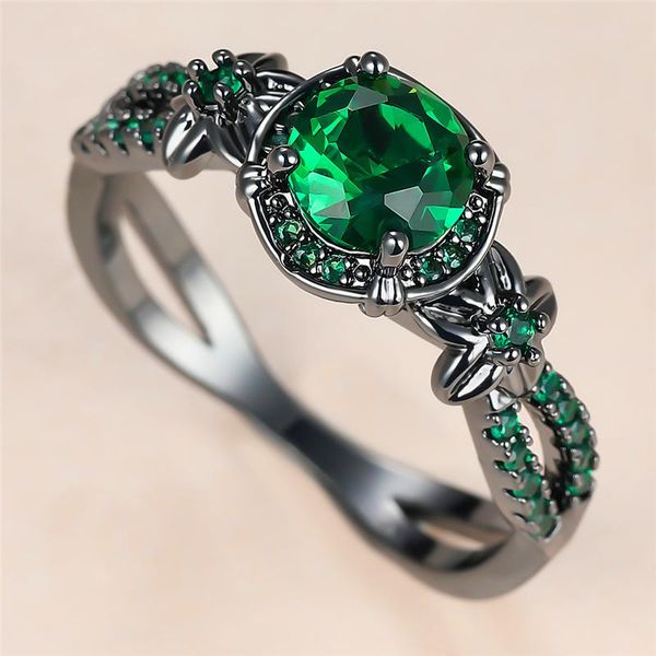 vintage female green crystal stone ring charm 14kt black gold wedding rings for women promise small flower engagement, Slivery;golden
vintage female green crystal stone ring charm 14kt black gold wedding rings for women promise small flower engagement, Slivery;golden