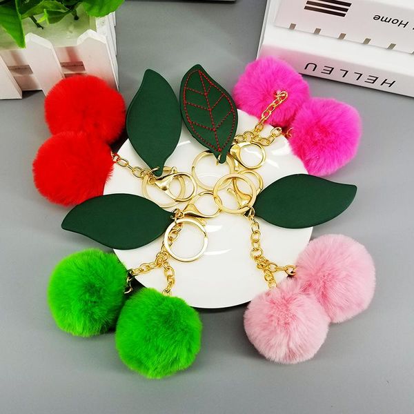 keychains cherry pompom ball pu leaves jewelry charms handbag pendant decoration car key ring accessories ornament kids gift, Silver
keychains cherry pompom ball pu leaves jewelry charms handbag pendant decoration car key ring accessories ornament kids gift, Silver