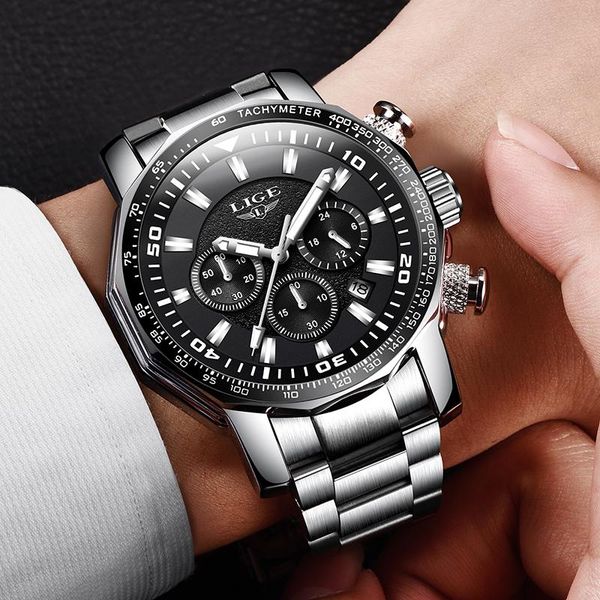 wristwatches 2021 lige mens watches full steel watch male military sport waterproof men quartz clock relogio masculino, Slivery;brown
wristwatches 2021 lige mens watches full steel watch male military sport waterproof men quartz clock relogio masculino, Slivery;brown