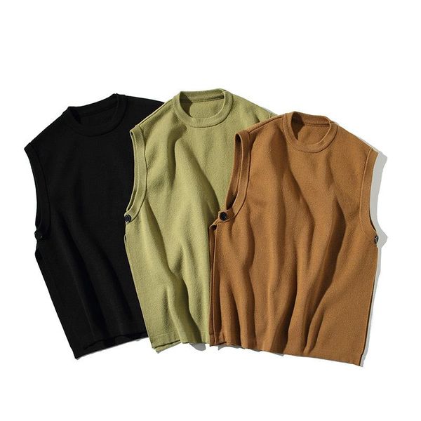 men's vests japan style simple sleeveless knitting pullovers autumn winter men o-neck loose business casual warm youth daily male sweat, Black;white
men's vests japan style simple sleeveless knitting pullovers autumn winter men o-neck loose business casual warm youth daily male sweat, Black;white