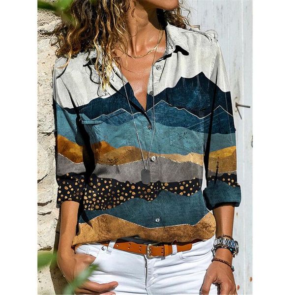 women's blouses & shirts spring summer ladies fashion casual pocket printed long-sleeved shirt plus size loose women clothing, White
women's blouses & shirts spring summer ladies fashion casual pocket printed long-sleeved shirt plus size loose women clothing, White